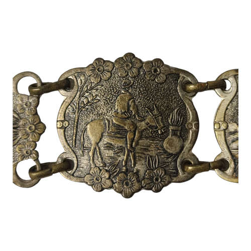 Shakespeare Bracelet, Don Quixote Link Bracelet, Spanish Souvenir || European Costume Tourist Estate