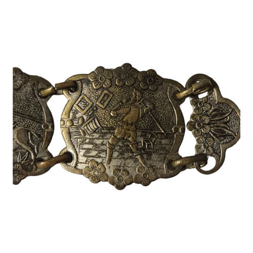 Shakespeare Bracelet, Don Quixote Link Bracelet, Spanish Souvenir || European Costume Tourist Estate