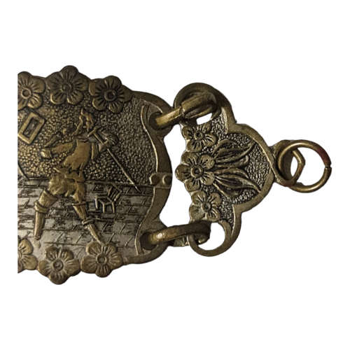 Shakespeare Bracelet, Don Quixote Link Bracelet, Spanish Souvenir || European Costume Tourist Estate