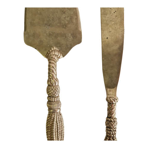 Silea Rope Tassel Pattern Utensils Silver Plated