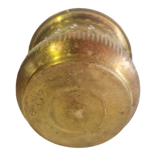 Brass containers, small and large, heart cut outs