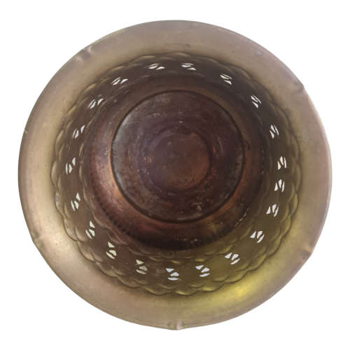 Brass containers, small and large, heart cut outs
