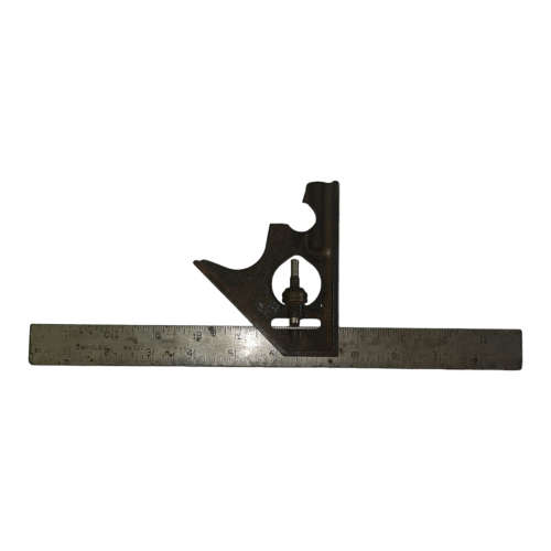 Vintage Stanley No.122 Try & Mitre Square 12`` steel Rule
