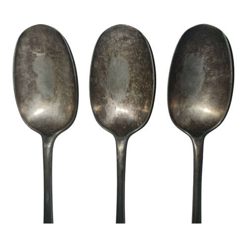 3 x Elkington Plate spoons and 2 x Am&W spoons