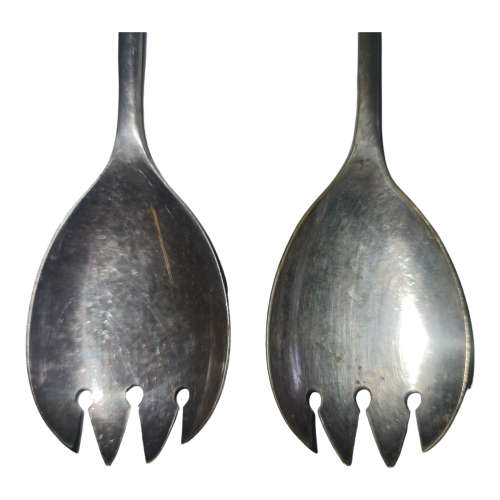 3 x Elkington Plate spoons and 2 x Am&W spoons