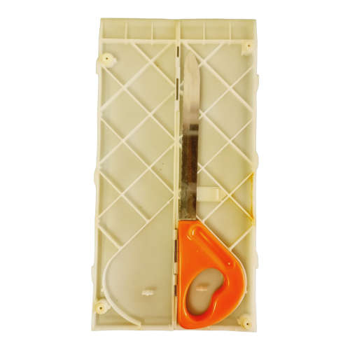 Vintage 70s Popeil Brothers Bionic Knife with Cutting Board Case
