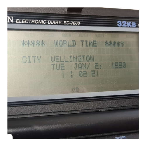 Vintage Citizen Electronic Diary ED-7800