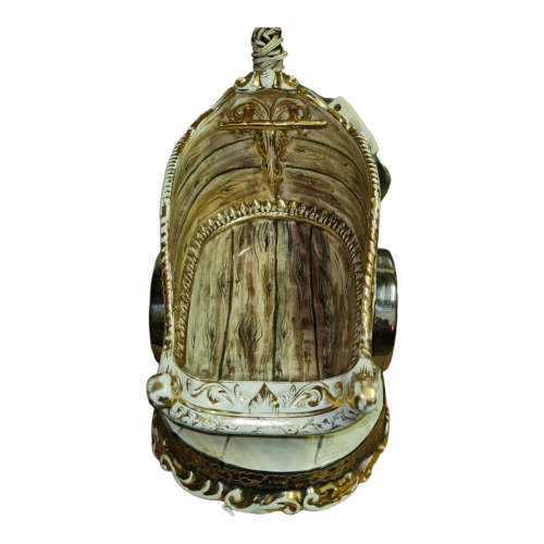 Porcelain Italy Roman Horses & Chariot  - lamp - quite large