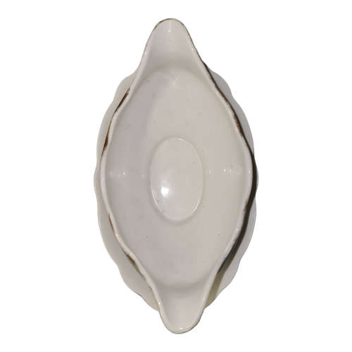 Porcelain/Sauce Boat/Gravy Boat with Attached Underplate