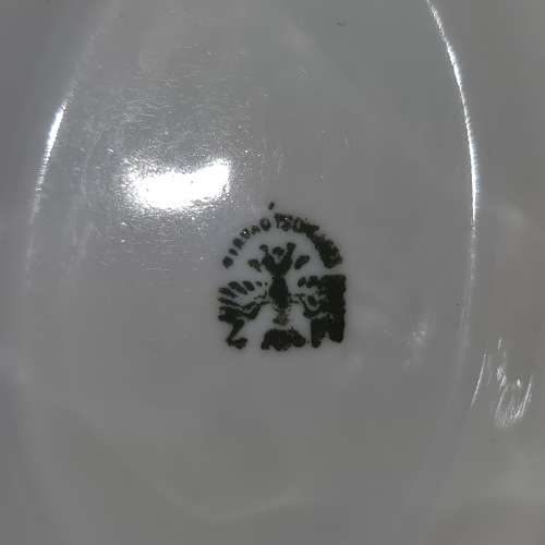 Porcelain/Sauce Boat/Gravy Boat with Attached Underplate