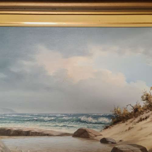Large Rob Macintosh Oil Painting signed 1984