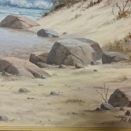 Large Rob Macintosh Oil Painting signed 1984