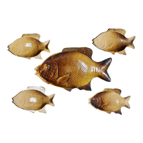 5 Piece Fish dinner serving set
