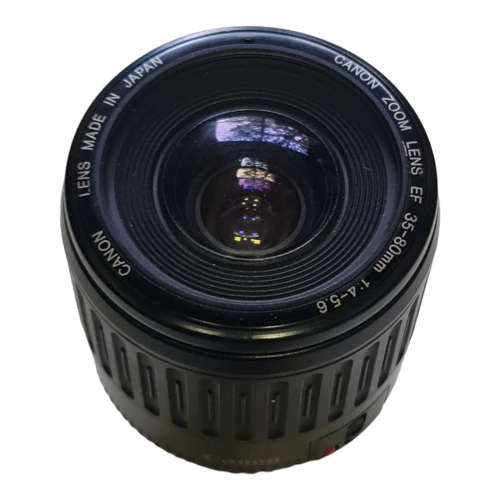 Canon EOS 1000F 35mm Film SLR Camera, two lenses