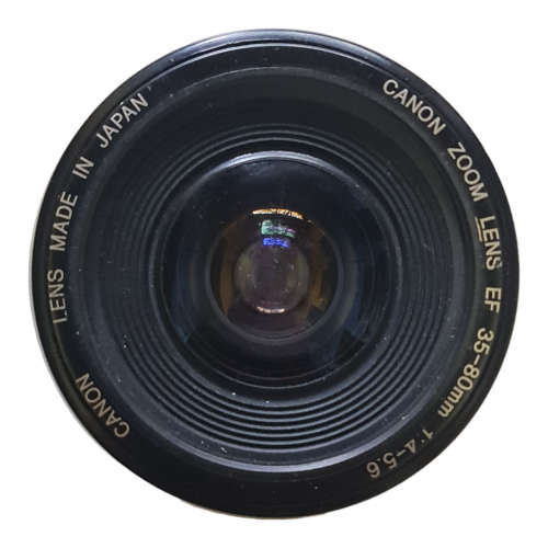 Canon EOS 1000F 35mm Film SLR Camera, two lenses