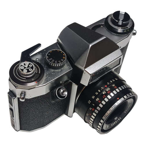 Practica PL nova IB film camera, Meyer-Optik and Sigma Telemax lenses, storage bags, combo