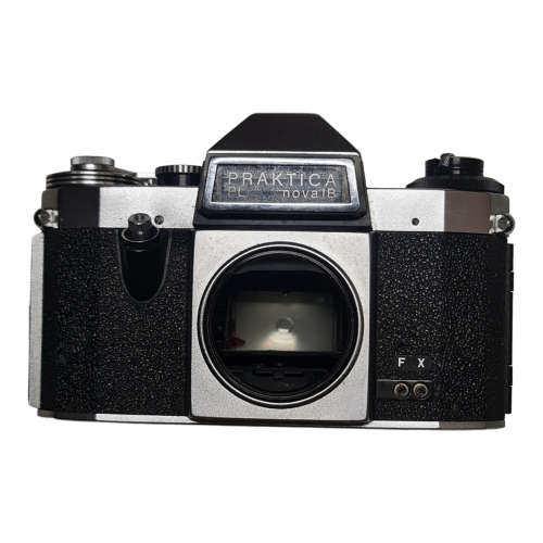 Practica PL nova IB film camera, Meyer-Optik and Sigma Telemax lenses, storage bags, combo