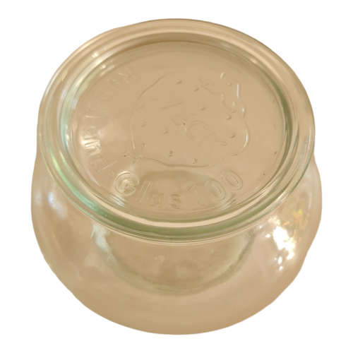 Vintage Weck Rundrand-Glas 100 glass jam jar