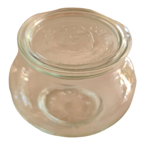 Vintage Weck Rundrand-Glas 100 glass jam jar