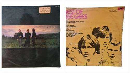 The Bee Gees- two Vinyl LP records