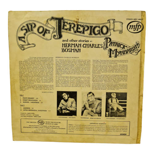 A Sip Of Terepigo, and other stories by Herman Charles Bosman - Vinyl LP record