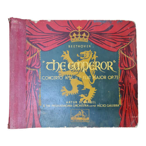 beethoven `the emperor` Concerto no 5 in Flat Major OP.73 vinyl records - five Vinyl LP records