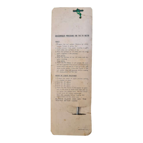 PH Tester for Soils, water and solutions.