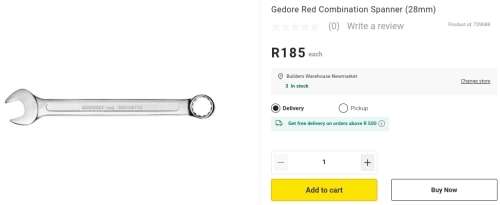 GEDORE red R09100280 size 28 spanner