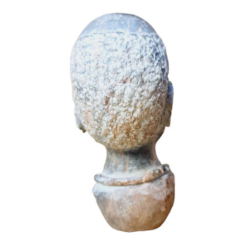African man head - Soapstone art.