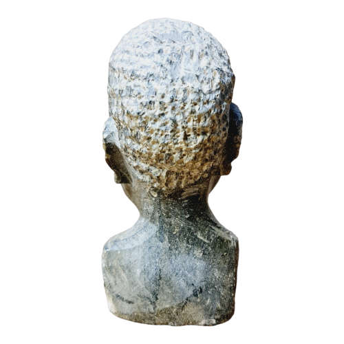 African man head - Soapstone art.