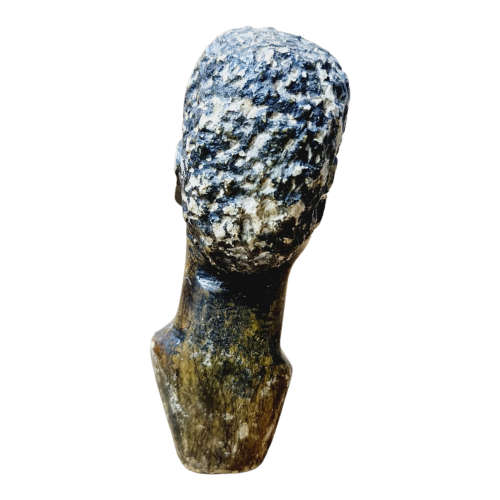 African man head - Soapstone art.