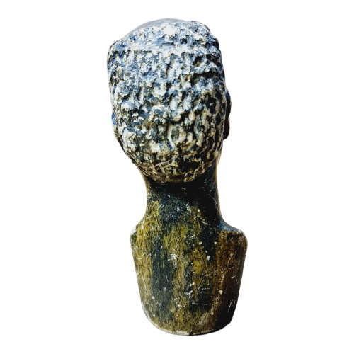 African man head - Soapstone art.