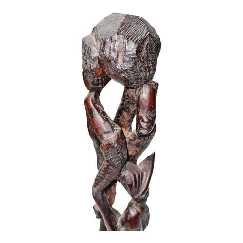 African wood carved sculpture