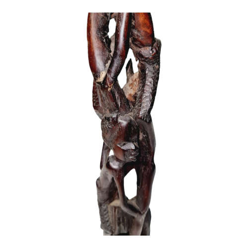 African wood carved sculpture