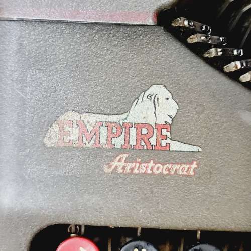 Vintage EMPIRE Aristocrat Portable Manual Typewriter Made in England