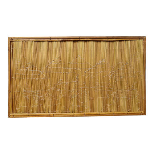 African Hand Made Picture -  Reed Straw Bark Leaves