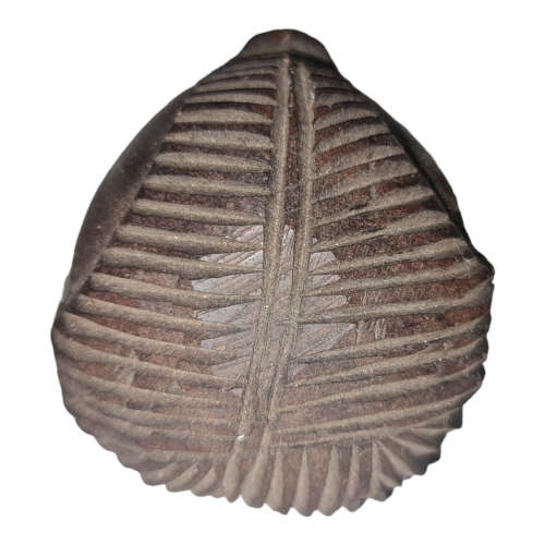 Vintage Tribal Heavy Hand Carved Wooden African Head Sculpture Malawi