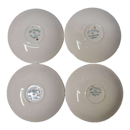 Old English M Johnson Bros England. 4 cups and saucers