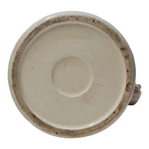 Vintage Victorian Style Ceramic Pitcher With  Raised Figures
