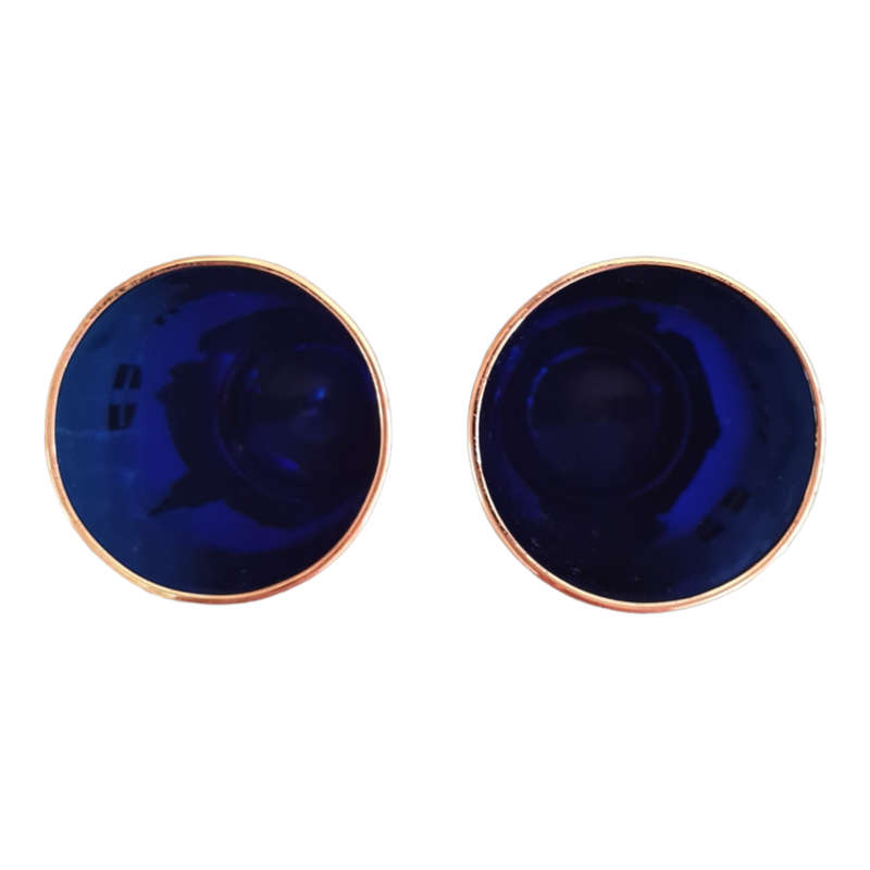 Cobalt Blue and Gold Wien Souvenir Drinking Glass