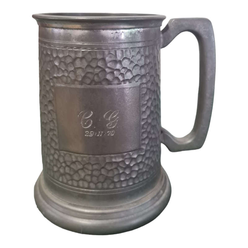 Hammered Pewter Tankards Mug