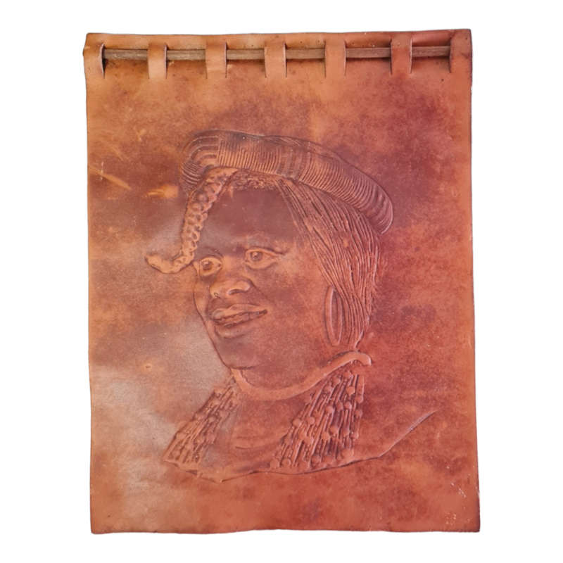 Nampak Embossed Leather Picture Traditional Africa Theme