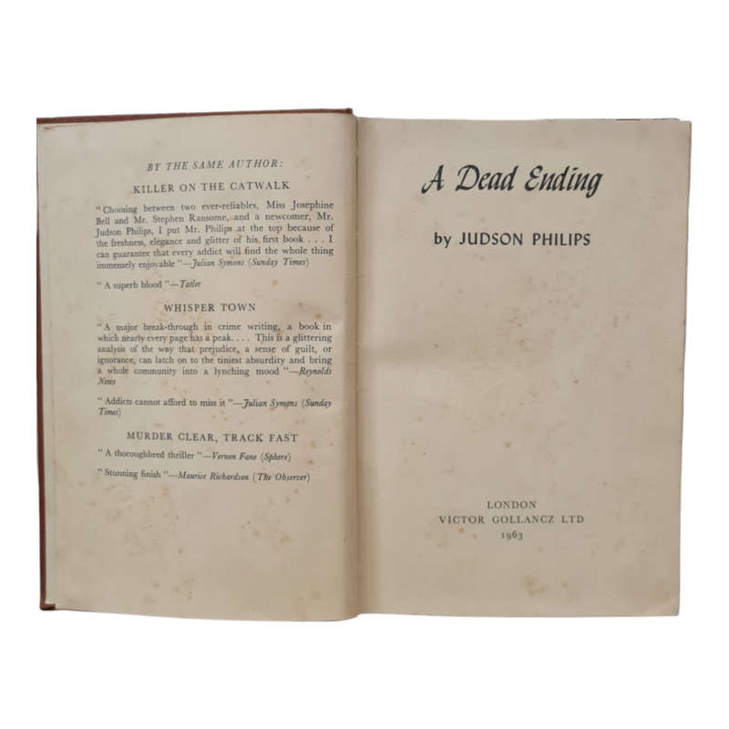 A Dead Ending by Judson Philips