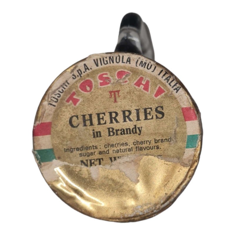 VINTAGE TOSCI CHERRIES IN BRANDY IN BOOT JAR