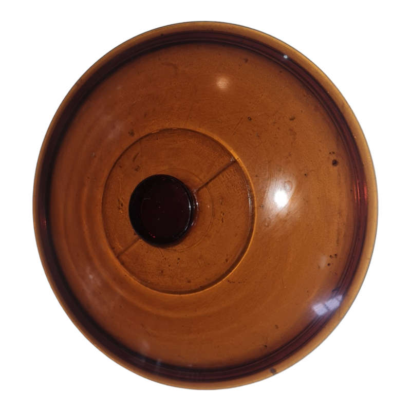 Vintage Anchor Hocking  Amber Glass Casserole Dish