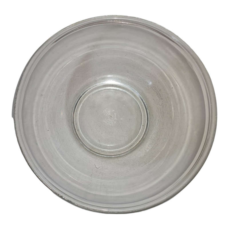 Glass serving bowl