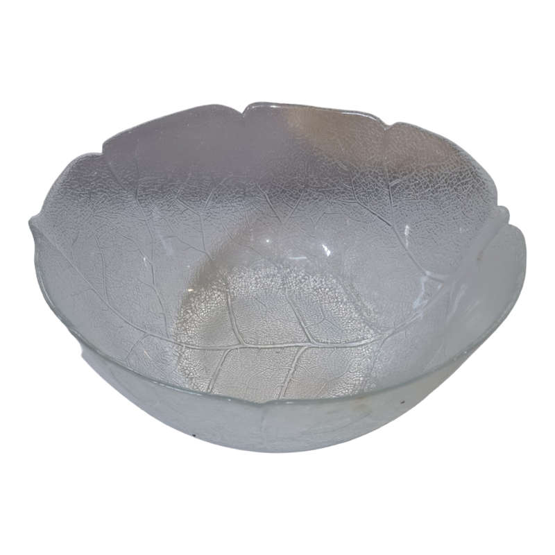 Glass salad bowl