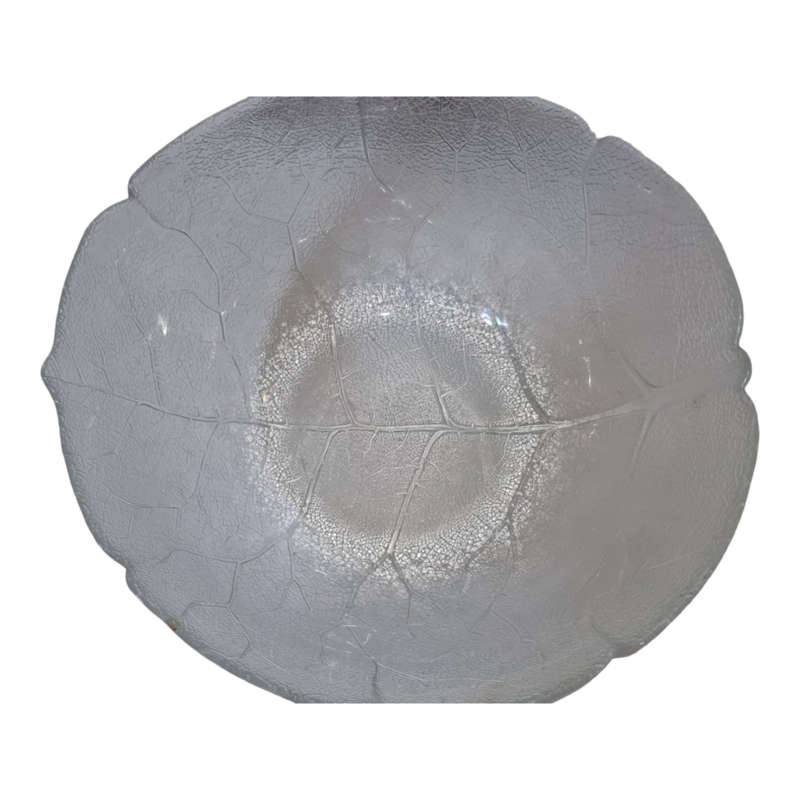 Glass salad bowl