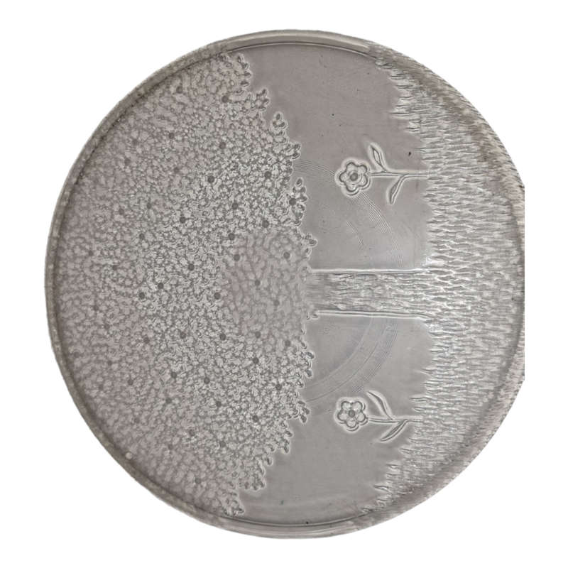 Glass platter tray