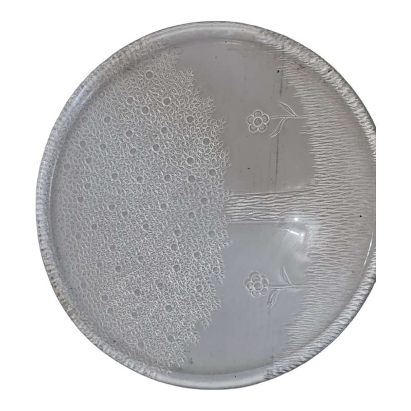 Glass platter tray